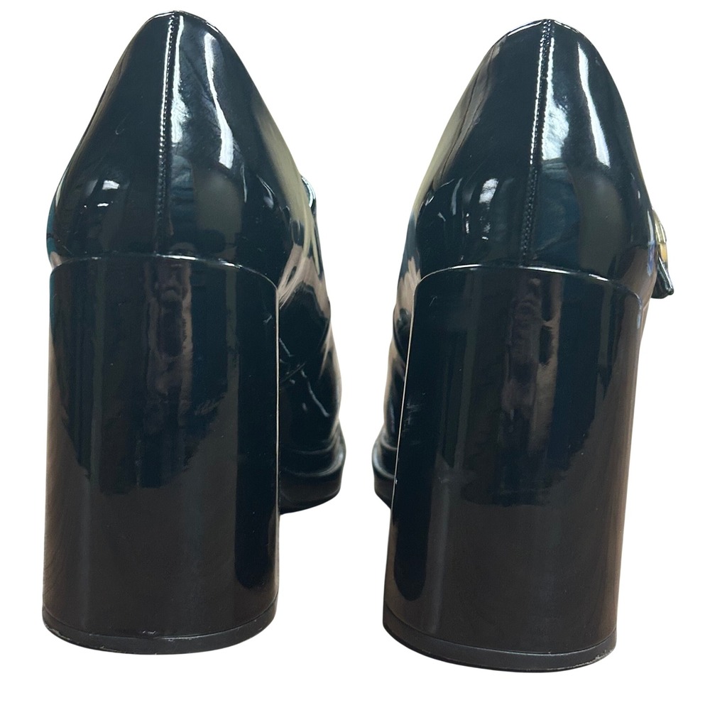 Steve Madden Goth Y2K Black Patent Platform Mary Jane Block Heel Pumps Womens 9M - Picture 3 of 7